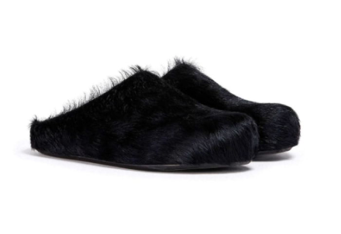 Fussbet Sabot calf-hair slippers