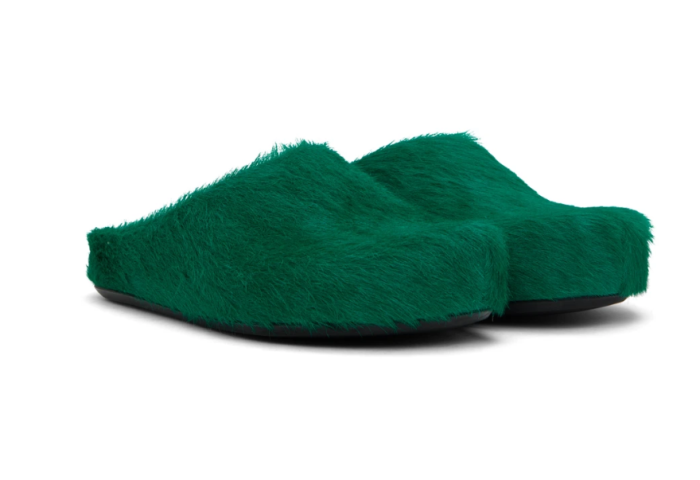 Fussbet Sabot calf-hair slippers