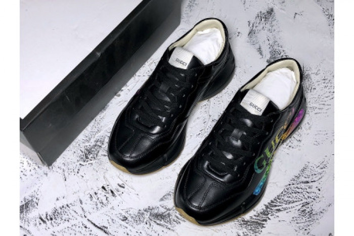 GUCC RUBBER SOLE CASUAL STYLE LOW-TOP SNEAKERS 550046 A9L00 9522