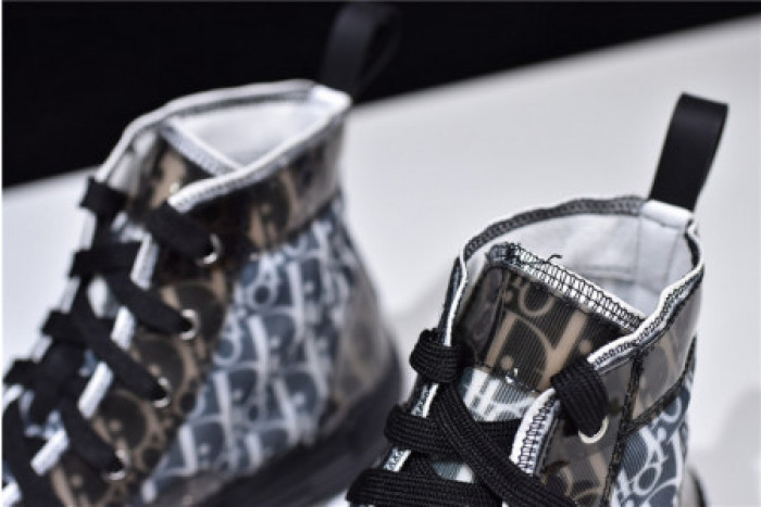 DR B23 BLACK OBLIQUE HIGH TOP SNEAKERS KCK211-DCS906