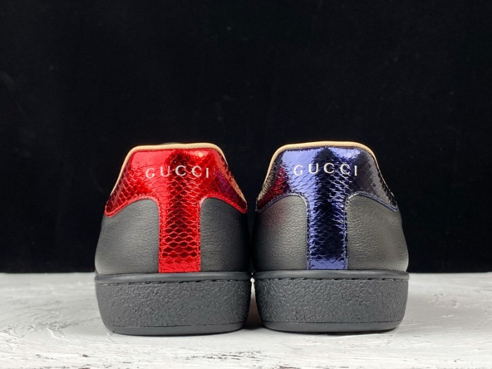 GUCC Ace Embroidered Low-Top Sneaker black with bee mens 429446 02JP0 1284