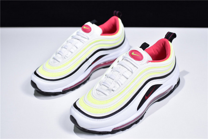 nike air max 97 white rush pink black volt cj9978-100